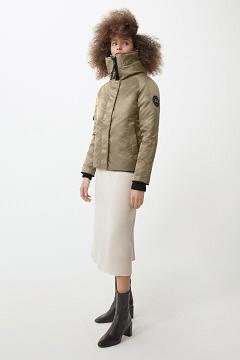 Chamarras Canada Goose Mujer Mexico - Everleigh Chaqueta De Bombardero Black Label Marrom SA1058264